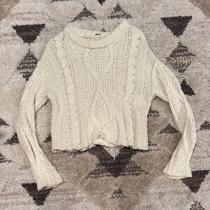 Free People Cable Knit Sweater